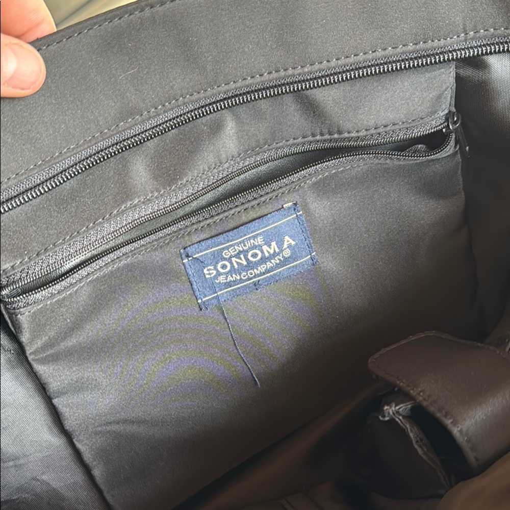 Sonoma Black Tote Bag with Spacious Design and Sturdy Straps - Picture 10 of 11
